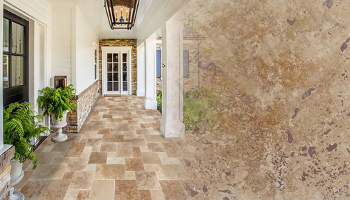 ivory light travertine